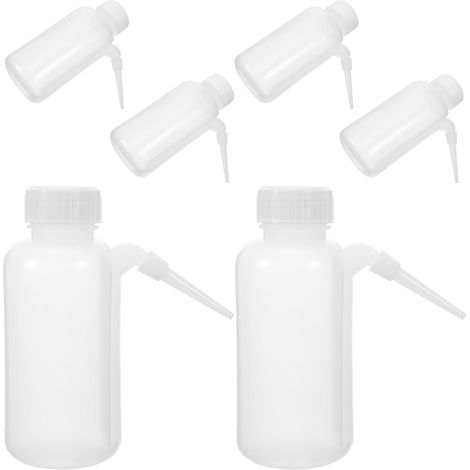 Lot de 6 Bouteilles Souples en Polyéthylène Semi-transparent 250ml pour Laboratoire, Compactes Bouchon à Vis, pour Recherche et Dosage Précis (1/5)