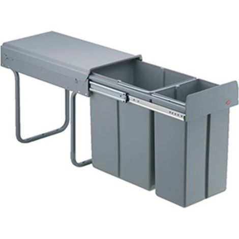 WESCO 757621-85 Einbau Abfallsammler Bio-Double 30 DT, alugrau