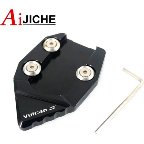 (Noir) Béquille latérale de moto CNC, extension de support, compatible avec KAWASAKI Vulcan S VN650 VN 650 2015-2018 maxpower (1/4)