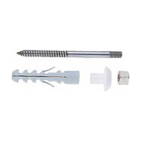 4 VIS DE FIXATION EN FER POUR VASES ET BIDETS Dimensions : diamètre 6 x 76