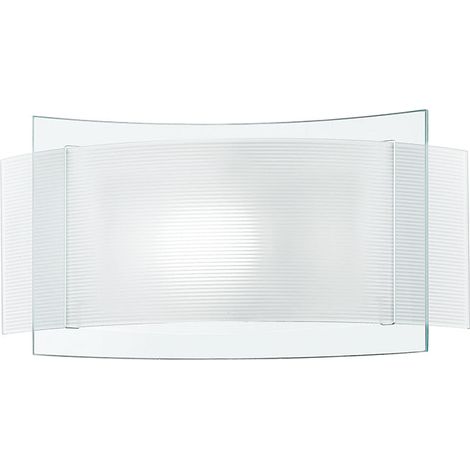 "Applique RIGHE in vetro bianca (1xE27)"