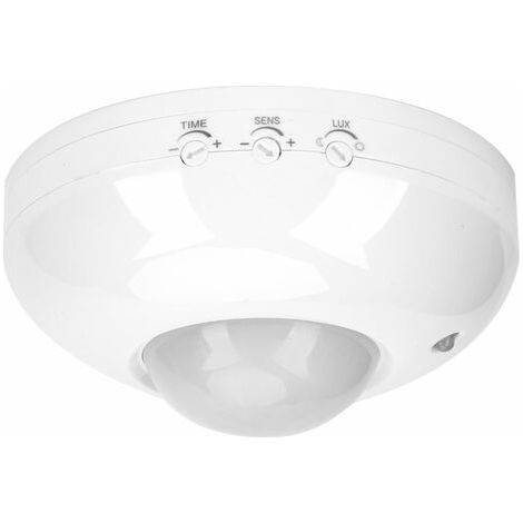 FENOPLASTICADétecteur de Mouvement, Capteur Détecteur de Mouvement Infrarouge Interrupteur Infrarouge Réglable pour Montage au Plafond, Couloir, Garage, Patio, Toilette. (1/5)