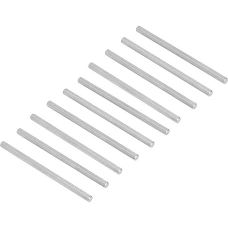 Écrous allongés hexagonaux 5mm en inox - Lot de 10 barres de couplage droites pour Gobilda, fixation acier inoxydable, 4102-0005-0090 (1/5)