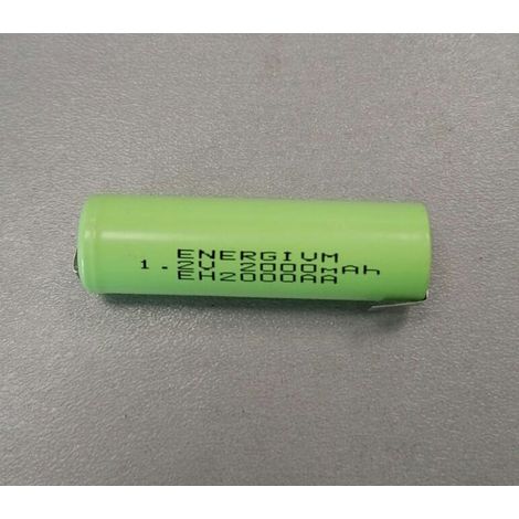 Batterie R06 AA 2000mA 1,2V NiMH C/Bornes à souder