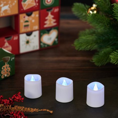 Flackernde led teelichter 12er set inklusive batterie