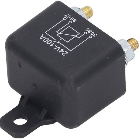 Relais de démarreur 100 A, bobine en laiton, boîtier en circuit imprimé, haute puissance, pour tondeuse à gazon, automobile, 24 V CC