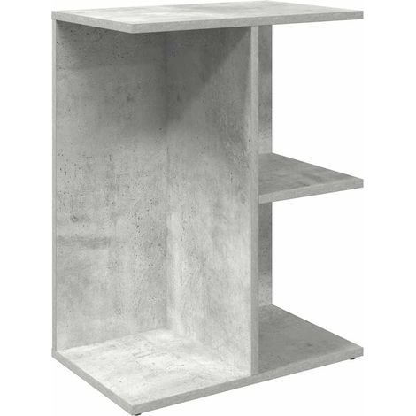 Maison Exclusive - Mesita de noche madera contrachapada gris horm