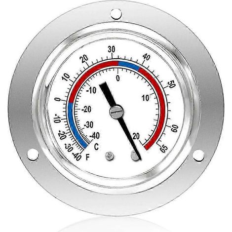 Kältemittelthermometer mit Kapillardesign, -40 bis 65 °C / -40 bis 20 °C, 2-Zoll-Zifferblatt, Edelstahl, Einbauversion – JXLGV (1/5)