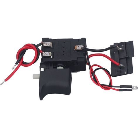 Perceuse sans Fil Interrupteur à Gâchette Contrôle de Vitesse Universel Remplacement CW CCW Réglable avec Petite Lumière 7,224VDC 16A Perceuses à Main électriques (1/5)