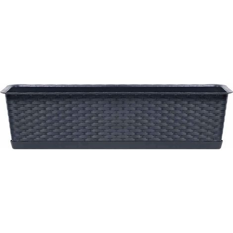 Jardinière de balcon Ratolla avec socle ISR800P Anthracite