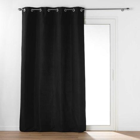 Rideau Isolant Thermique  Uni Noir 135x260 cm (1/5)