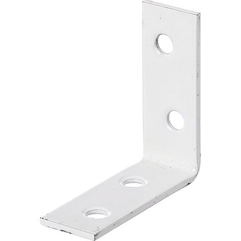 Équerre de chaise – plastifiée blanche – 40 x 40 x 15 mm – Marque (1/2)
