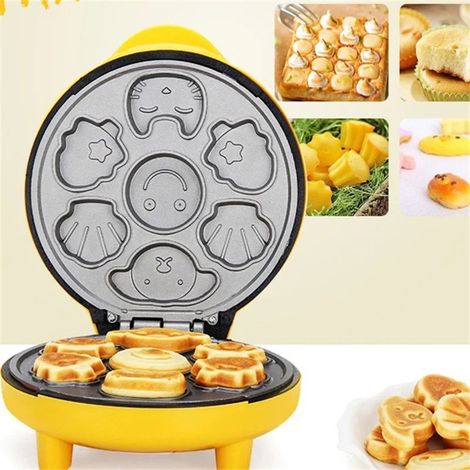 Gaufrier antiadhésif, appareil à pain et à gâteaux, jaune - Online Store