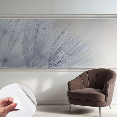Carta da parati autoadesiva - impermeabile - murale da parete - decorazione murale - Puffball bagnato 250x104 cm (1/5)