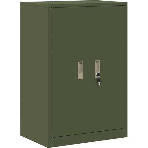 Maison Exclusive - Armadio Verde oliva 60 x 40 x 90 cm Acciaio