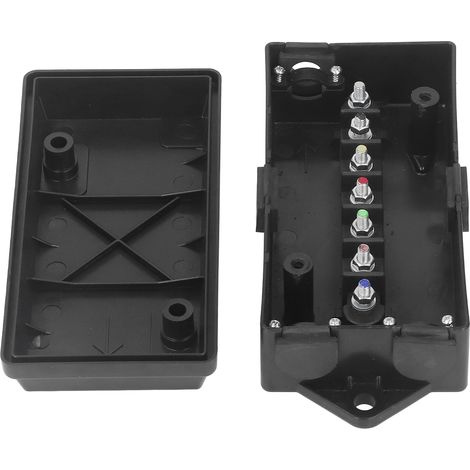 Boîtier de jonction pour remorque, connecteur à 7 voies en ABS, bloc de distribution étanche pour alimentation électrique (1/5)