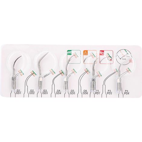5 pièces / Set de pointes universelles pour détartreur ultrasonique dentaire, fournitures dentaires (1/5)