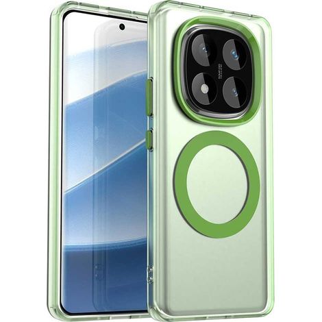 Funda para Xiaomi Redmi Note 14 Pro 5G / Poco X7 5G, Fusion Hybrid, para MagSafe, verde (1/5)