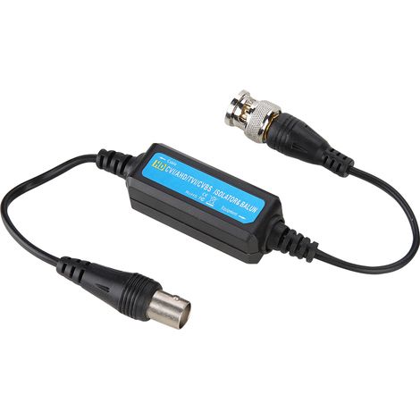 Isolateur de boucle de masse CVBS HD-TVI/CVI/AHd, balun vidéo coaxial BNC mâle/femelle pour caméra