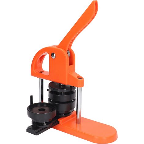 DIY-Knopfpressen-Set (25 mm), manuelle Anstecknadelmaschine mit 100 Teilen, Rundschneider, Zubehör zur Anstecknadelherstellung, Komplettset. (1/5)