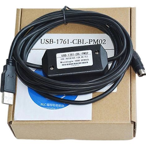 Câble de programmation PLC pour AB Micrologix séries 1000/1200/1500, câble de données USB-1761-CBL-PM02 (1/5)