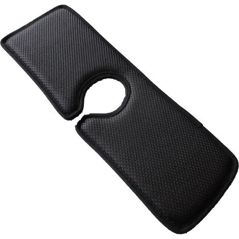 Tapis de Robinet - Protection contre les éclaboussures d'eau pour robinet d'évier - Absorbant - Tapis de séchage derrière le robinet 63x13cm (noir) (1/4)