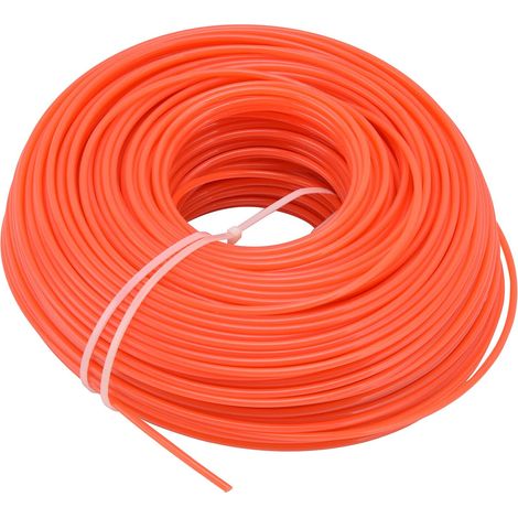 Ligne coupe-bordures flexible résistante usure – 120m – fil nylon pour tondeuses