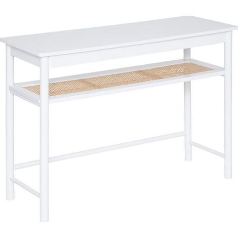 Console Avec Étagère "Cabras" 110cm Blanc (1/5)
