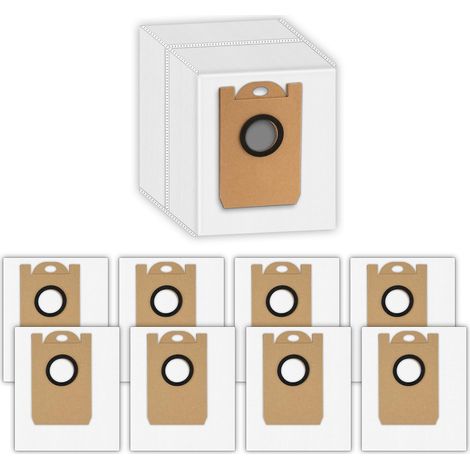 (9 Pièces) T20 + Sacs à Poussière de Remplacement Compatibles Avec Airrobo T20+/ T25+/ T25+C/ T30+/ GT21 Robotic Awayer, kit d'accessoires, Grande Capacité, Sacs Jetables (1/5)