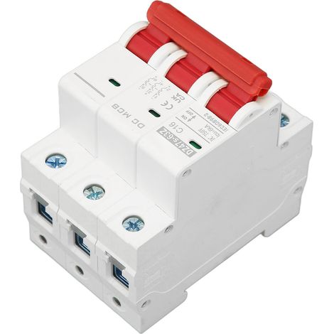 Le nouveau disjoncteur DZ47s-63Z C16 3P CC est un disjoncteur miniature de 750 V CC destiné aux systèmes photovoltaïques. Il s'agit d'un disjoncteur de 16 A, montable sur rail DIN, avec un pouvoir de (1/5)