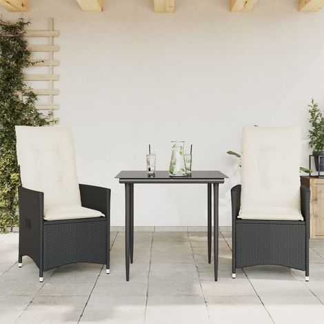 Maison Exclusive - Gartensessel mit Kissen 2 Stk. Verstellbar Sch