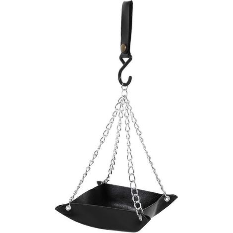 Plateau mangeoire suspendu pour oiseaux, abreuvoir noir-- (1/5)
