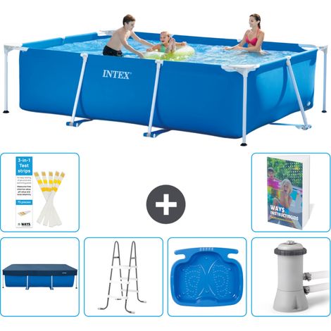Rechteckiger Frame Pool - 300x200x75 cm - 7-teilig S140