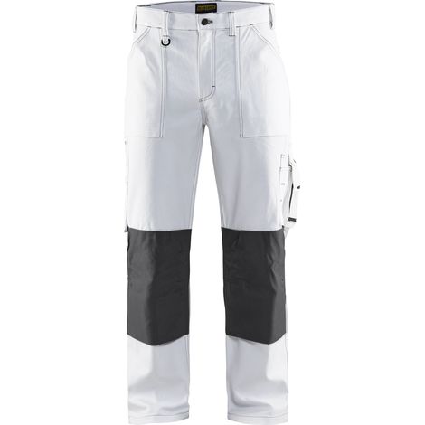 Pantaloni da lavoro per pittore 1091 - Bianco/Grigio scuro XL - FR(48) - SE(C54) - Standard