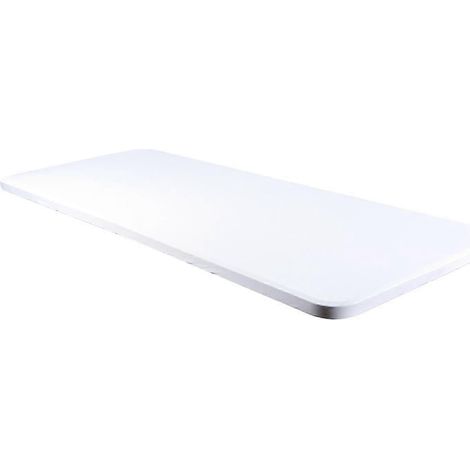 Nappe élastique en spandex, protection universelle en polyester extensible pour table, idéale pour la décoration intérieure.-White 243x76x46cm (1/5)