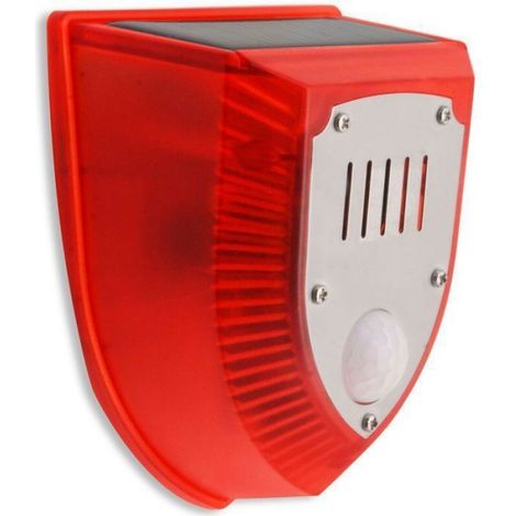 1 Alarme Sonore, Détecteur de Mouvement, 120 dB, Éclairage Flash, Étanche, Pour Maison et Extérieur (1/4)