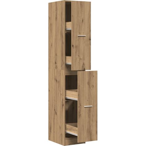 Maison Exclusive - Armadietto da Farmacia Rovere 30x41x174,5 cm in Truciolato
