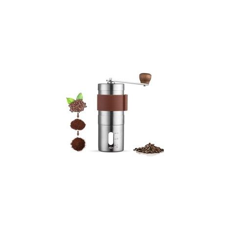 Moulin à café manuel en acier inoxydable, Moulin à café manuel portable (1/5)