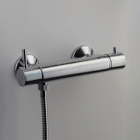 AKW Vettora Thermostatic Bar Shower Valve Dual Handle - Chrome (1/3)