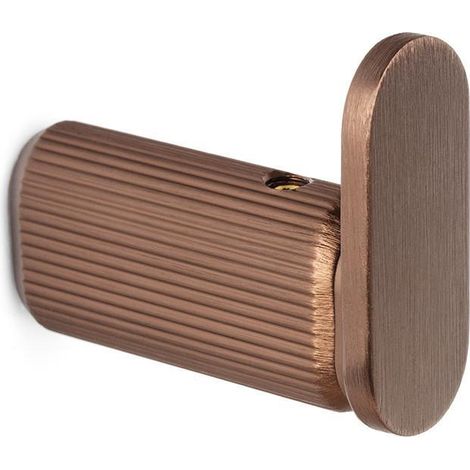 percha brooklyn para puerta - viefe acabado bronce cepilla dist. agujero 70x70
