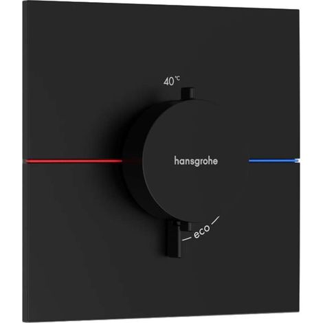 Hansgrohe ShowerSelect Comfort - Miscelatore termostatico ad incasso, nero opaco 15574670 (1/3)