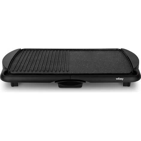 Wëasy STO52 Plancha De Asar Eléctrica con Parrilla, 2000 W, Superficie Amplia, Negro GRX330, Aluminio (1/3)