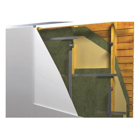 Ursa – Pack de 8 rouleaux laine de verre semi-rigide 145mm – Isolation thermique et acoustique – Pour murs ossature bois – 24.40m² – R 4.50 (1/4)