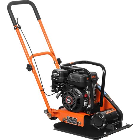 VEVOR Piastra Vibrante a Benzina per Pavimentazione da 10,5 kN Compattatore Vibrante da 6,5 CV per Giardinaggio Sabbia Asfalto Compattazione Terreno 196CC 5600 giri/min, Area Compattazione 51x37 cm (1/5)