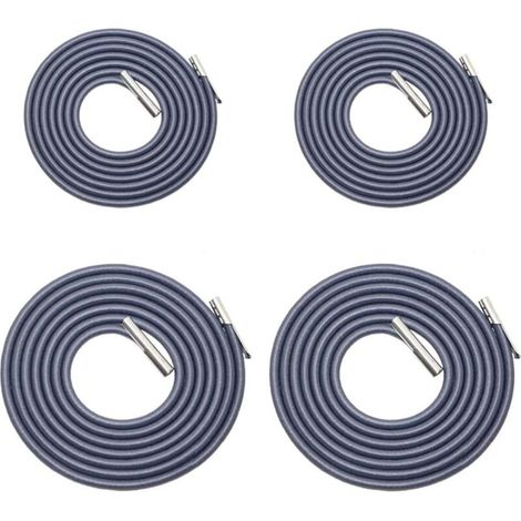 AMXCNOY Set mit 4 universellen Ersatzseilen für Gartenliegen, Deckstühle, elastische Stühle und Anti-Schwerkraft-Stühle, Grau (1/4)