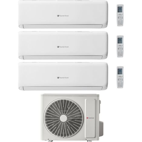 Hermann Saunier Duval Climatizzatore Trial Split VivAir Lite 9+9+12 Btu con SDH1-070MNA3O Inverter R-32 WiFi Classe A