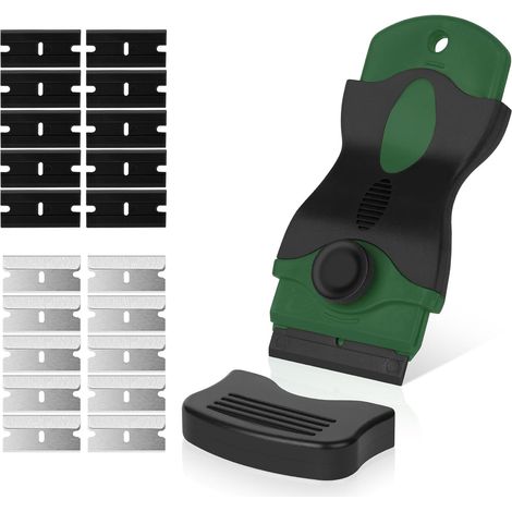 1PC Grattoir Plaque Vitrocéramique avec 20 Lames Métal/Plastique (1/5)