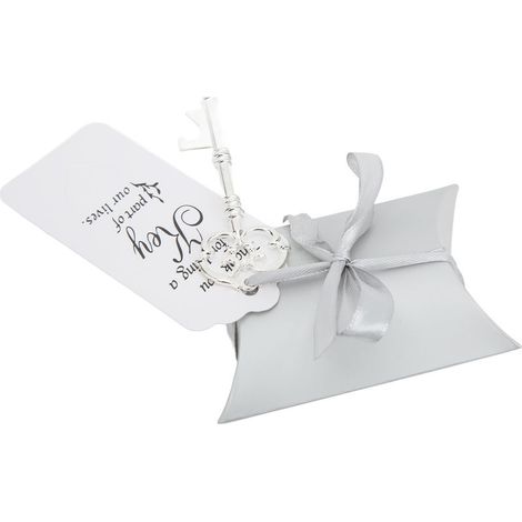 Lot de 50 boîtes à dragées de mariage avec étiquettes en forme de clés vintage, idéales comme cadeaux décoratifs pour les invités. (1/5)
