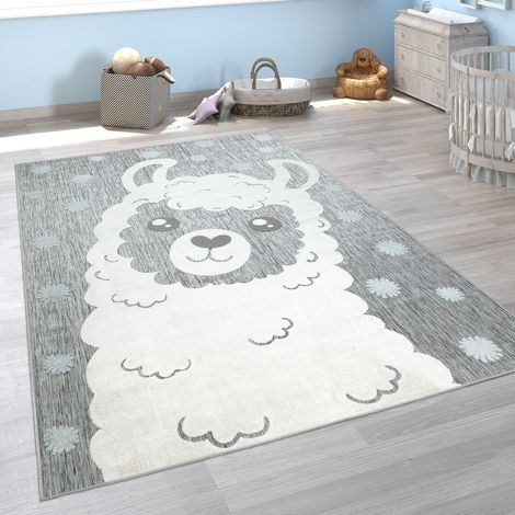 Paco Home Kinderteppich Kinderzimmer Outdoorteppich Spielteppich Tiermotive Modern 3D 120x160 cm, Grau 2