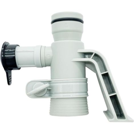 Remplacement du support de tuyau et de la vanne de jet d'air pour piscines hors sol (avec capuchon noir) (1/5)